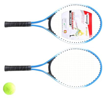 Tennisracket för barn – set med lätta racketar i aluminiumlegering | Tênis-racket med, lärande tennisracketar för nybörjare, 1 par med boll, födelsedagspresent