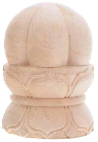 Chapiteaux de Poteaux en Bois Traditionnels à Base Lotus, Rond