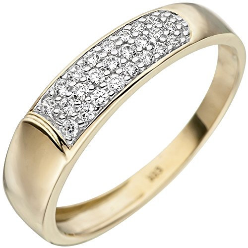 Jobo Damen-Ring aus 8 Karat 333 Gold mit Zirkonia Größe 60