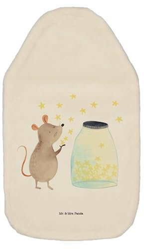 Mr. & Mrs. Panda Wärmflasche Maus Sterne - Geschenk, Kinderwärmflasche, Tiere, Kleine Wärmflasche, erstes Kind, Wärmflaschenbezug, Geburt,