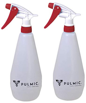 PULMIC TAKE CONTROL Set de 2 Pulverizadores Manuales, Pulverizador Plantas, Uso Desinfectante, Filtro, 3 Modos, Rellenable, Uso Doméstico y Jardinería, 1L