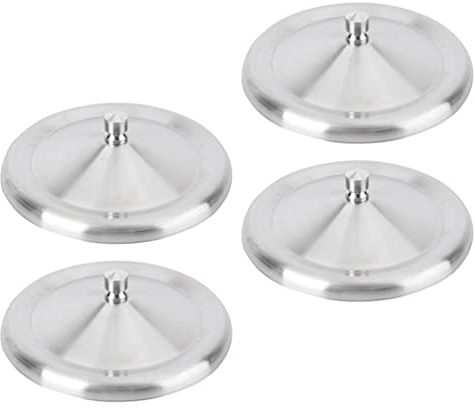 Glass Tumbler Lid Beverage Cup Lid 4pcs Stainless Steel Coffee Mug Cover Metal Cup Covers Tea Water Replacement Home Shop Use- 10CM Drinking Water Bottle