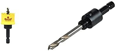 Starrett - CSC25 Smooth Cutting Holesaw 25mm Bundle with Starrett A1 Arbor Fits Hole Saws 14-30mm 9/16-inch - 1.3/16-inch and Shank Size 8.75mm 11/32-inch Hex