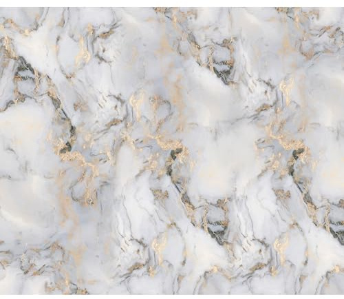 murando - Fototapete Premium-Vlies Marmormotiv, 400x280 cm, Schlafzimmer | Premium-Vliesstoff, Full HD Druck, hochwertige Verarbeitung fürs Wohnzimmer, schnelle Montage, lichtbeständig, geruchsfrei