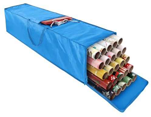 nomiou Geschenkpapier Aufbewahrung- Aufbewahrungstasche für Geschenkpapier-Geschenkpapier Organizer Aufbewahrung für Geschenkpapierrollen,104×25×25CM