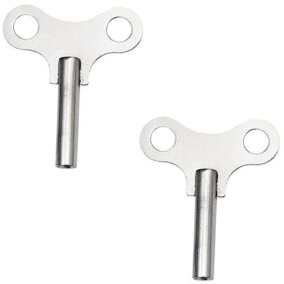 BESTonZON 2stücke Teiliges Uhr Aufziehschlüssel Langlebige Stahl-uhrenschlüssel Mit Ergonomischem Griff Stabile Wickelwerkzeug Für Wanduhren Und Standuhren Geeignet Für Uhrmacher Und Reparat