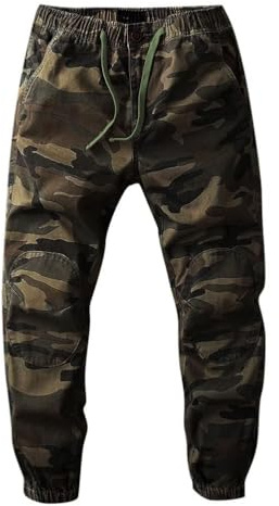 Minetom Pantalon De Jogging Homme Cargo Sport Pantalons De Survêtement Training avec Poches Pantalon De Travail Joggers Activewear Sweatpants B Camouflage 02 M
