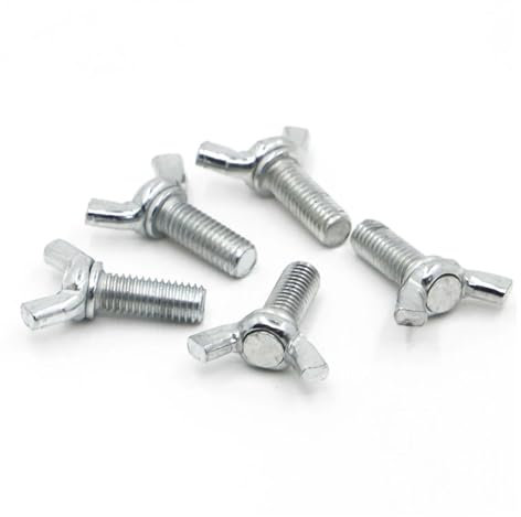 10 Stück Flügelschrauben Schmetterlingsschraube Verzinkter Stahl M4 M5 M6 M8 M10 M12 Flügelkopf Rändelschrauben DIN316(45mm,M12 10pcs)