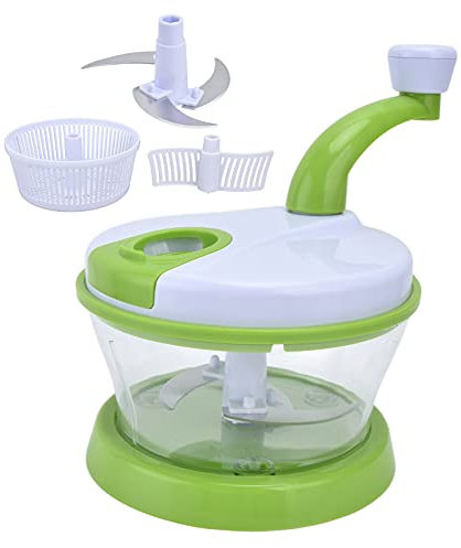 Vegetable Cutter & Manual Meat Mincer - Versatile Kitchen Chopper and Salad Spinner for Efficient Food Preparation, Ideal for Vegetables and Lettuce Drying