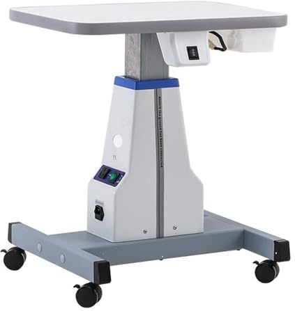 Tavolo per strumenti di optometria ottica motorizzato 40x48 cm, tavolo elevatore mobile elettrico regolabile professionale, tavolo elevatore per oftalmologia, tavolo da lavoro per occhiali, tavolo e
