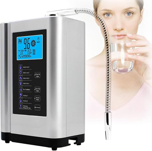 Ionizador De Agua Y Purificador De Agua Máquina Purificadora, Máquina De Agua ácida Alcalina De Ph 3-11, Hasta -570 Mv Orp, 8000 Litros Por Filtro, 7 Configuraciones De Agua,Silver