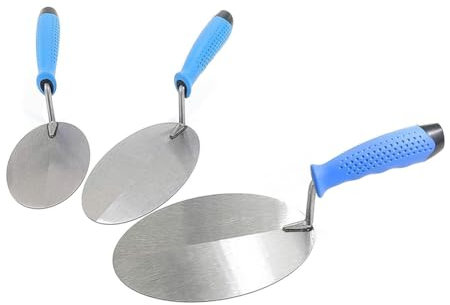 Bnnlqpsttg Llana de Enlucido de Acero Inoxidable para Albañilería y Enlucido para Uso en Nivelación de Construcción.