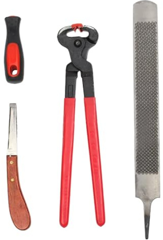 Hufpflege-Set Für Pflegewerkzeug Für Ponys | Ergonomisches Klauenpflege-Set Mit Rutschfestem Griff Für Schafschur & Tierhaltung