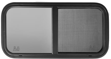 Fenêtre Latérale Pour Caravane – Fenêtre Camping-car Avec Moustiquaire, Fenêtre Battante Robuste Pour Campingbus, Vitrage De Sécurité Avec Verrou, Cadre En Aluminium Avec Film Occultant 600x300mm