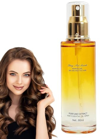 para Mujeres - 80ml Spray Para Cabello Rizado Transparente | Tratamiento Fortalecedor Sin Aclarado con Fragancia Regalo Mujer
