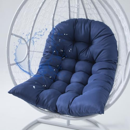 Aocase Hängesessel Kissen, Polster Ersatzkissen Rückenkissen für Hängesessel Wasserdicht Sitzkissen Auflage für Schwingsessel Hollywoodschaukeln Liegen Stühle Sessel Bänke Gartenmöbel,Blau,120×80cm