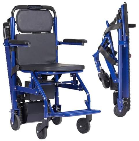 Carretilla Mano Escaladora EléCtrica Silla de ruedas eléctrica para personas mayores, silla elevadora portátil plegable para escaleras, sillas salvaescaleras para personas mayores, sillas de