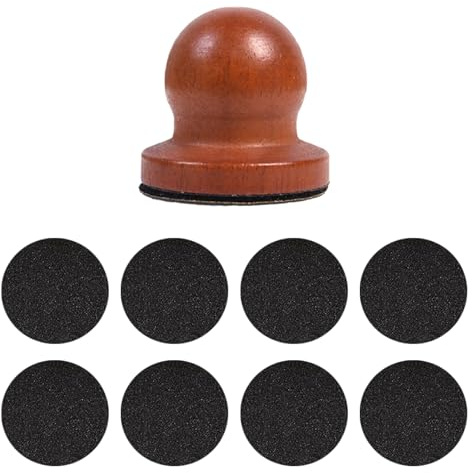 Cretvestsar Wooden Dog Nail Grinder, Dog Nail File, Scratch Board with 8 Replaceable Sandpapers for Pets, Portable Claw Trimmer for Dogs