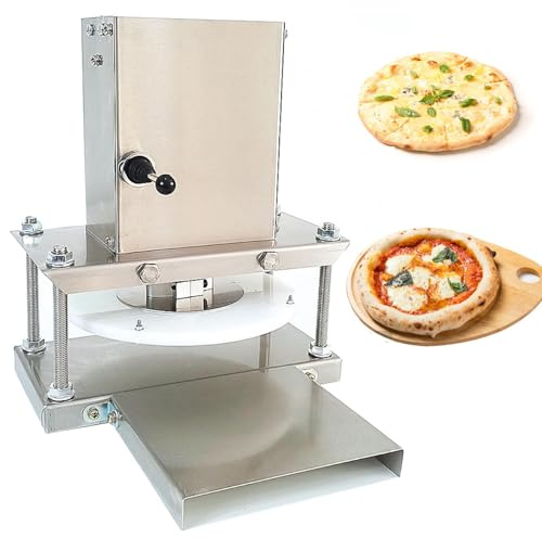 DHMYYXGS MáQuina Prensa Masa Pizza,Laminadora Masa,MáQuina Prensa PasteleríA Pizza,MáQuina Prensa Masa Manual,para Pizza,Tortilla,Rodajas Panqueques 25cm