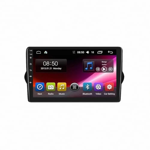Bilstereo för Fiat Tipo Egea 2015-2023 Bärbar Pekskärm Android Auto för Bilar, Med Bluetooth, Fm, Aux, Röstassistent Gps-Navigeringssystem, 4 Kärna 2G＋32G