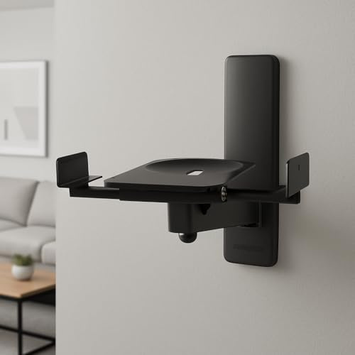 BT77 Black - Paar Wandhalterungen für Lautsprecher c/Schwarz