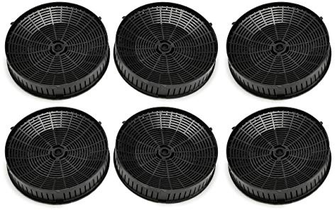 Elica CFC0140343 Aktivkohlefilter für Dunstabzugshauben, schwarz (3 Paar)
