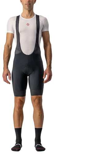 Castelli Entrata Herren-Trägerhose für Rennrad und Gravel-Biking, Schwarz, Größe L