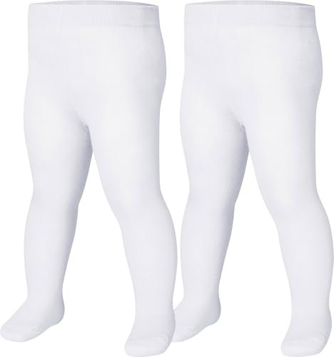 Playshoes Strumpfhose Unisex Kinder Strumpfhose, weiß Doppelpack, 98/104