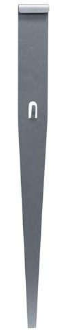 bellissa Bodenanker-Fixierung Rasenkante Erdanker 15er-Set verzinkt 19,5 cm | Robuster Erdspieß feuerverzinkt für zusätzliche Stabilisierung von Beetabgrenzungen, Beeteinfassungen & Beetbegrenzung