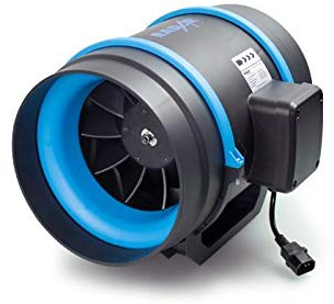 G.A.S RadAir Mixed Flow Inline Fan. Ventilation. Hydroponics 6 8 10 inch (RadAir 200 8 (850m3/h))