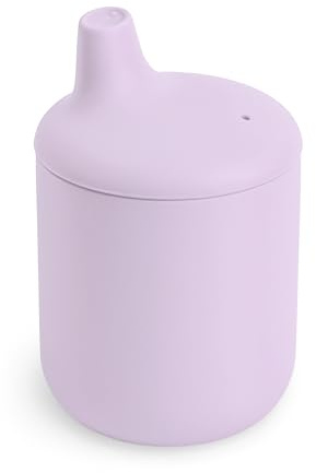 mushie Schnabeltasse | BPA-Frei Silikon, für Babys ab 6 Monaten | Sichere, Hochwertige & Langlebige Erstausstattung für Kleinkinder Kinder Jungs & Mädchen | Fliederfarben