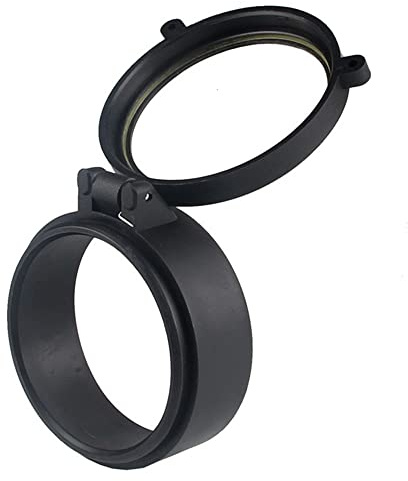 SLOYCA 1 stück 30mm-69mm Jagd Transparent Zielfernrohr Objektivabdeckung Taktisches Visier Flip Up Schnellfeder Schutzkappe Objektivdeckel (Color : 64mm)
