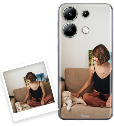 Pevita Funda Personalizada para Redmi Note 13 4G – Carcasa de Móvil con Tu Foto o Diseño – Silicona TPU Flexible – Impresión Premium Duradera – Regalo Original