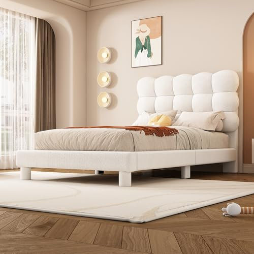 Polsterbett mit dreifach verstellbares Kopfteil Einzelbett für Jugendliche Flachbett mit Lattenrost Jugendbett Bettgestell Gästebett Ohne Matratze weiß 90x200 cm