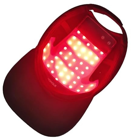 Rotlicht Therapie Kappe für Haarwachstum, Kopfhautpflege Kappe mit 48 LEDs, Haarwuchs Behandlung für dünner werdendes Haar, Haarpflege für Männer & Frauen