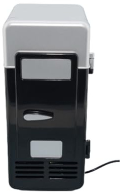 Mini calentador de coche para refrigerador, calefacción de agua, modos duales, viajes, camping, pesca, latas de bebidas USB, congelador, refrigerador, color negro hielo