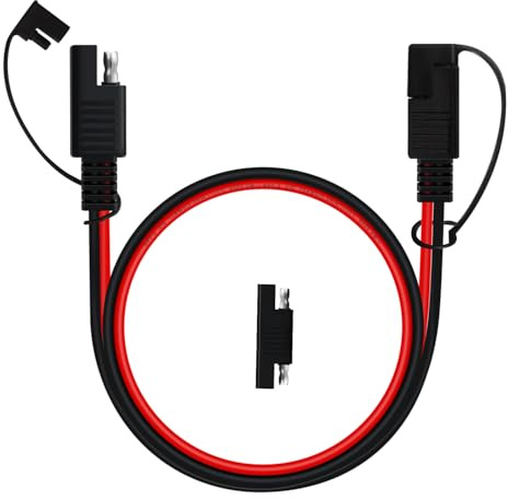YINGAYOU 14AWG SAE Extension Cable 12V 24V Battery Cable Extension SAE Quick Connector Extension, for Solar Panel Trolling Motor Automotive RV (0.5 m)