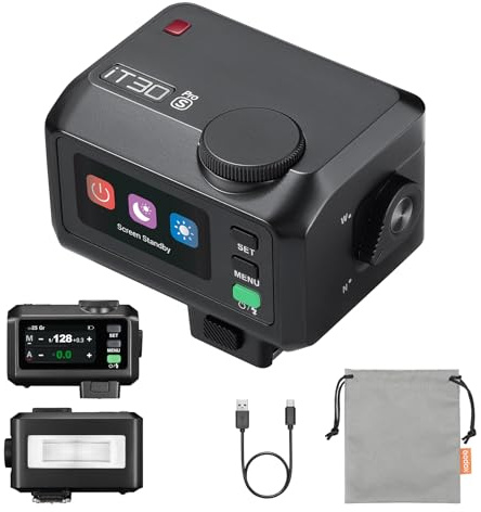 Godox iT30Pro S TTL Kamera Flash Speedlite für Sony Kameras | iT30ProS iFlash Taschenflash,GN15 2.4 GHz HSS 1/8000s,1.5s Recyclezeit,7.4V 900mAh Li-Ionen-Akku,Einbaudiffusor(Schwarz)
