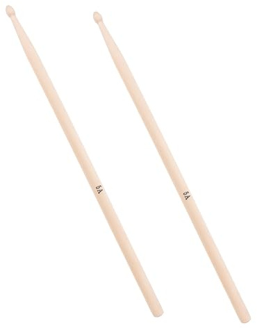 TOYANDONA Baquetas de Roble 5a para Percusión Superficie Lisa, Ideales para Batería y Tambores, Uso para Adultos y Niños