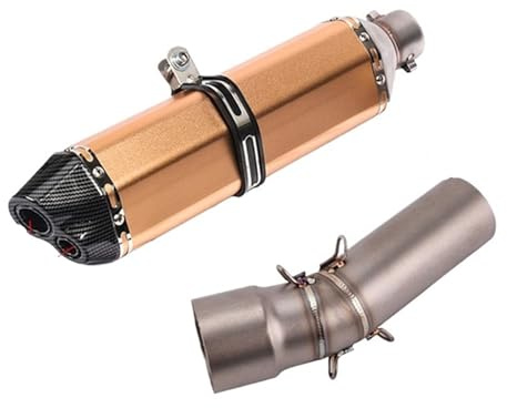 Motorcycle exhaust center pipe Suitable For F800GS F800Gt F800R F650GS F700GS 2009-2016 Motorcycle Exhaust Middle Section Connecting Rod 51mm Muffler DB Killer(E)