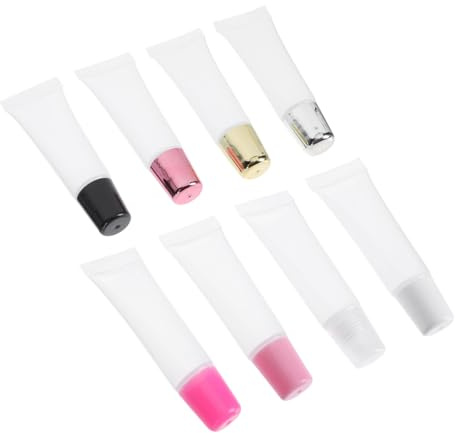 EPIGEIST 8Pcs Lip Color Tube Lip Balm Tube 15Ml Lightweight Stylish for Girls DIY Travel Containers