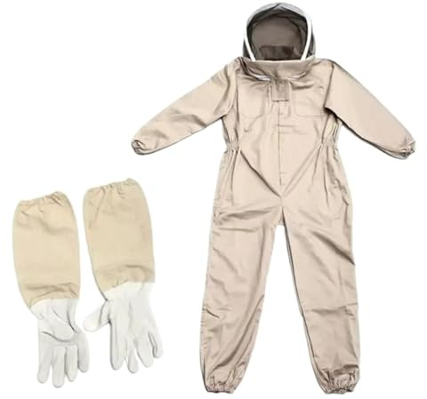 Apicultores profesionales Traje de apicultura Velo de seguridad Sombrero Vestido Equipo for todo el cuerpo(XL)