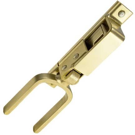 Door Latch for Wood - Metal Security Spring Latch - Fast Heavy Duty Wooden Door Latch - for Farm Pavilion Shed Garage Patio Garden Barn Ranch