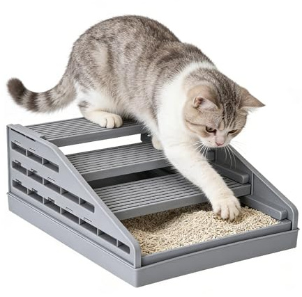 Kattmatta | Halkfritt stänksäkert galler | kattsteg och katttillbehör, för kattungar berikning inomhus vardagsrum sovrum badrum balkong bur