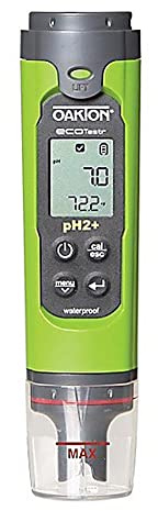 Oakton 35423-01 Ecotestr Ph. 2+ Pocket Ph. Meter, 1.2 Height, 1.8 Wide, 6.4 Length, 1.2 Height, 1.8 Wide, 6.4 Length