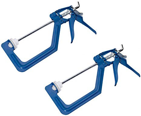 Tooltime® 2 Pack One Handed 150mm (6) Ratchet Clamp Quick Release