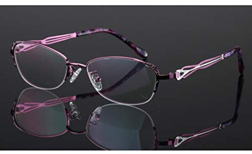 Damenmode Elegante photochrome Lesebrille Dunkelgraue Sonnenbrille mit Metallrahmen Anti-Ermüdungs-Komfort-Brille aus asphärischem Harz mit UV-Schutz