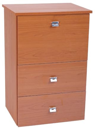 Liberoshopping Mobile ASSE da Stiro a Scomparsa con Ruote Multiuso Pratico con 2 cassetti e 1 Anta (Ciliegio)