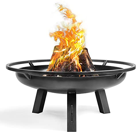 gartendekoparadies.de Feuerschale „Porto“ Feuerstelle Gartendeko aus Stahl (80 cm)