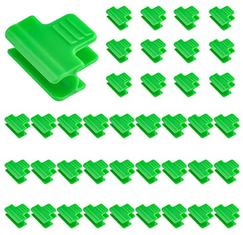 XINMEIWEN Jeu de 40 Pinces de Serre 11 mm pour Plantes, Jardin, Filet de Protection, Filet d'Ombrage et Film de Serre - Cadres pour Support d'Extension